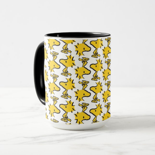 Mug cacahuètes | Motif Woodstock (Devant gauche)