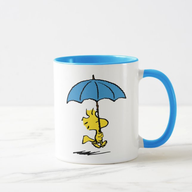 Mug cacahuètes | Parapluie bleu Woodstock (Droite)