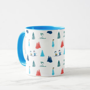 Mug cacahuètes   Ski d'hiver Motif des pistes