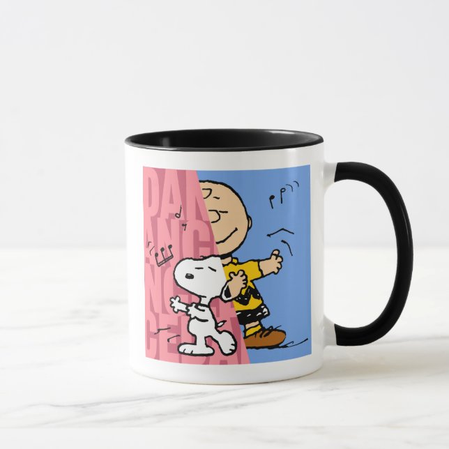 Mug cacahuètes | Snoopy & Charlie Danse Brown mi-mi-mi (Droite)
