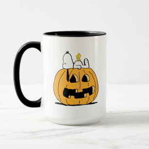 Mug cacahuètes   Snoopy et Woodstock Jack-O-Lantern