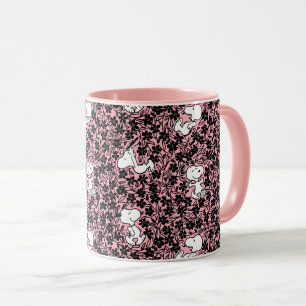 Mug cacahuètes Snoopy Flower Vine Motif