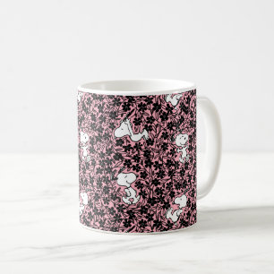 Mug cacahuètes   Snoopy Flower Vine Motif
