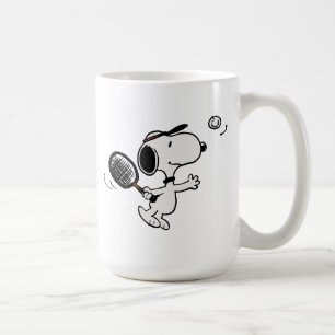 Mug cacahuètes Snoopy Joue Au Tennis