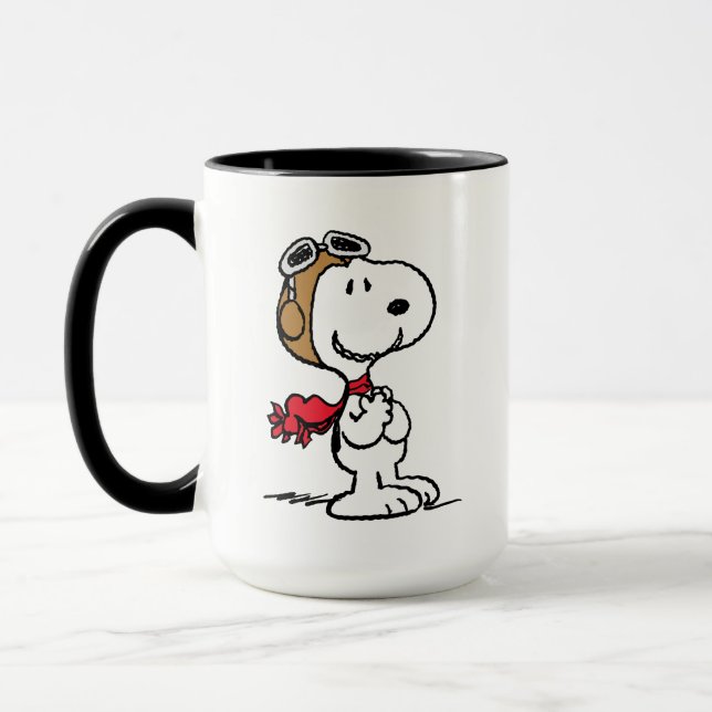 Mug cacahuètes | Snoopy L'As Volant (Gauche)