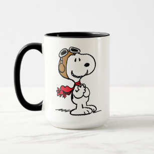 Mug cacahuètes   Snoopy L'As Volant