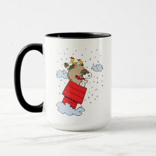 Mug cacahuètes   Snoopy l'As Volant à Noël