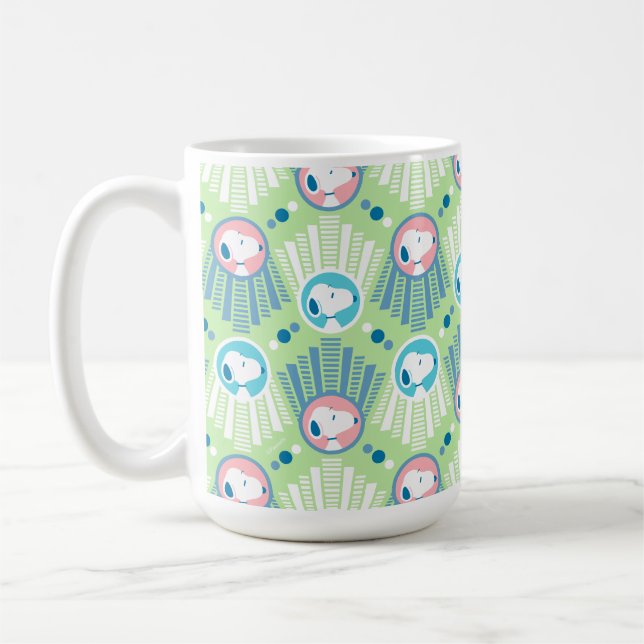 Mug cacahuètes | Snoopy Mint Green Deco Dreams Motif (Gauche)