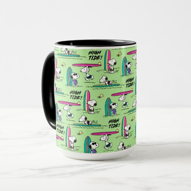 Mug cacahuètes | Snoopy Ocean High Tide Motif (Devant gauche)