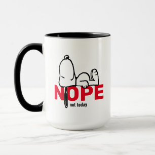 Mug cacahuètes   Snoopy Pas aujourd'hui