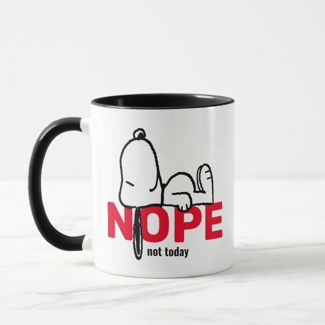 Mug cacahuètes | Snoopy Pas aujourd'hui (Gauche)