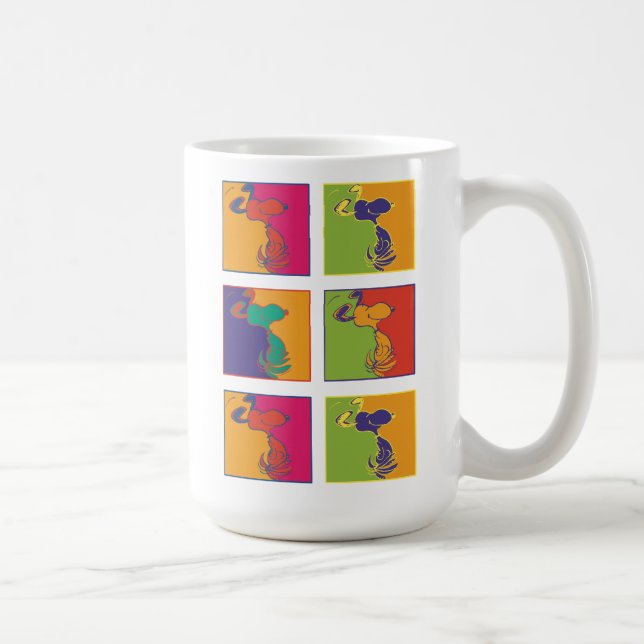 Mug cacahuètes | Snoopy Pop Art Moderne (Droite)