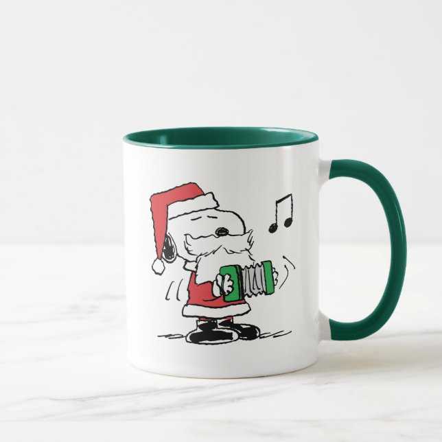 Mug cacahuètes | Snoopy Santa Claus Accordian (Droite)