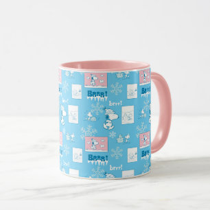 Mug cacahuètes   Snoopy Snow Day Motif