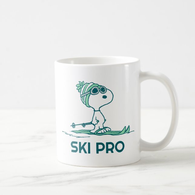 Mug cacahuètes | Snoopy sur Skis (Droite)