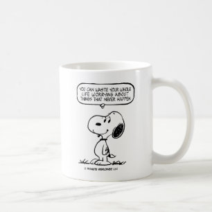 Mug cacahuètes Snoopy Vous ne pouvez pas regarder to