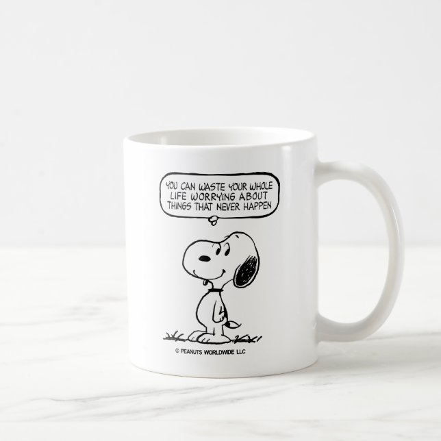 Mug cacahuètes | Snoopy Vous ne pouvez pas regarder to (Droite)