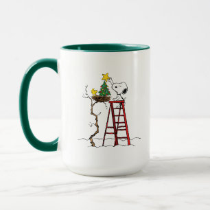 Mug cacahuètes   Snoopy & Woodstock Arbre de Noël