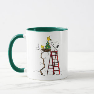 Mug cacahuètes   Snoopy & Woodstock Arbre de Noël