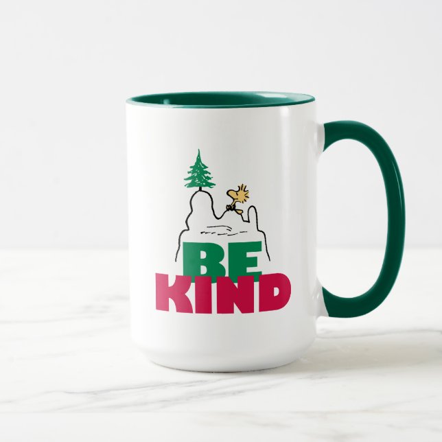 Mug cacahuètes | Snoopy & Woodstock Be Kind (Droite)