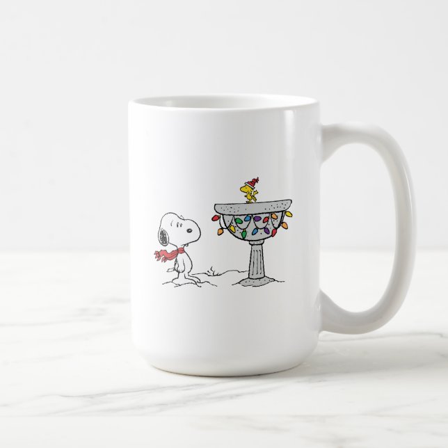 Mug cacahuètes | Snoopy & Woodstock Froid Birdbath (Droite)
