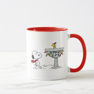 Mug cacahuètes   Snoopy & Woodstock Froid Birdbath