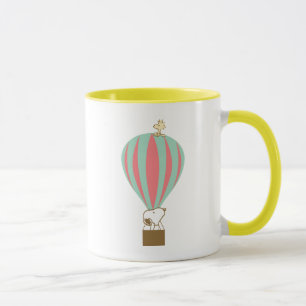 Mug cacahuètes   Snoopy & Woodstock Hot Air Balloon
