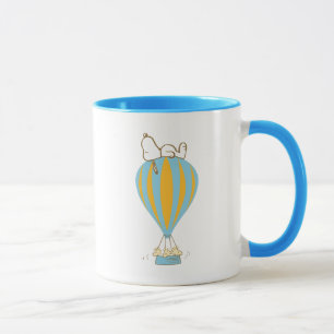 Mug cacahuètes   Snoopy & Woodstock Hot Air Balloon