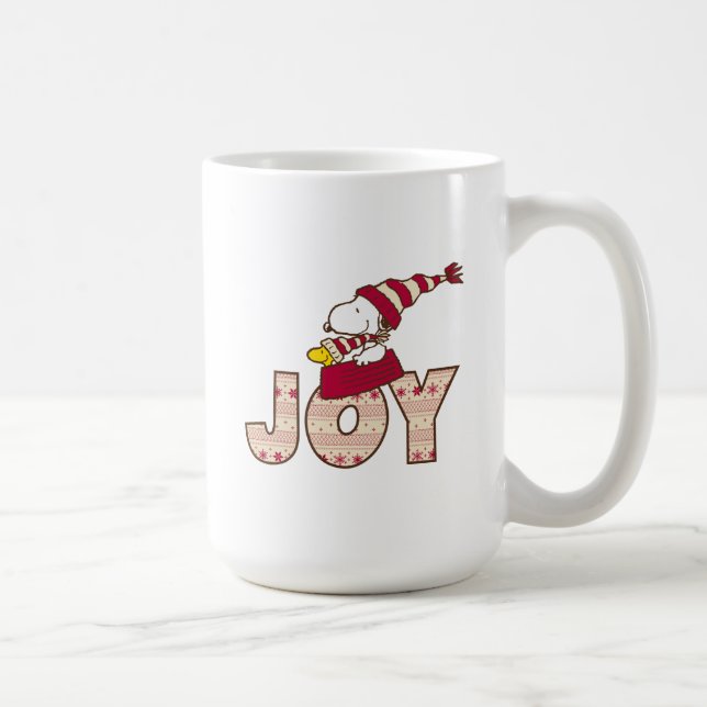 Mug cacahuètes | Snoopy & Woodstock Joy Sled Ride (Droite)