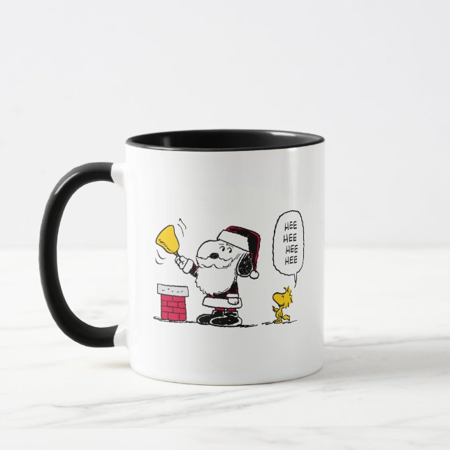 Mug cacahuètes | Snoopy & Woodstock Père Noël Bell Rin (Gauche)