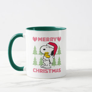 Mug cacahuètes   Snoopy & Woodstock Santa Claus Hug