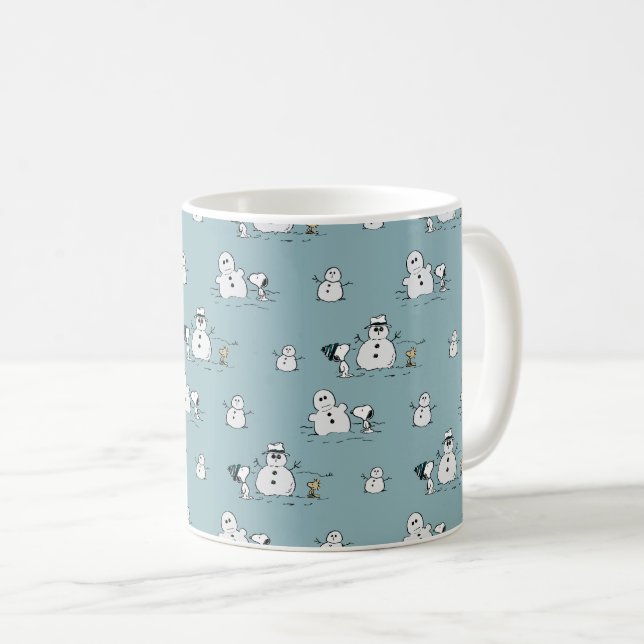 Mug cacahuètes | Snoopy & Woodstock Winter Break Motif (Devant droit)