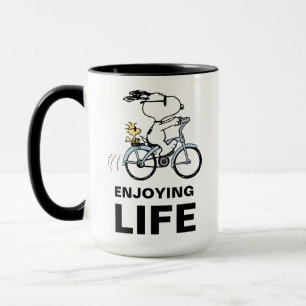 Mug cacahuètes   Vélo Snoopy & Woodstock
