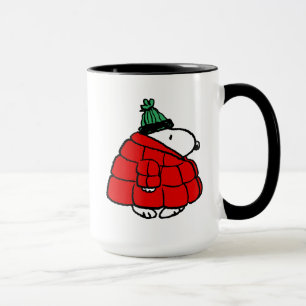 Mug cacahuètes   Veste Snoopy Red Puffer