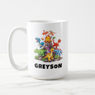 Mug Cacao Chaud Personnalisé Dinosaure Enfants