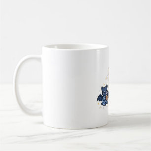 Mug Cacao de fête en pyjama de chauve-souris Art d'Hal