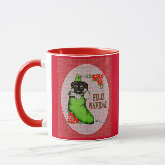 Mug Cachorrito Feliz Navidad (Gauche)
