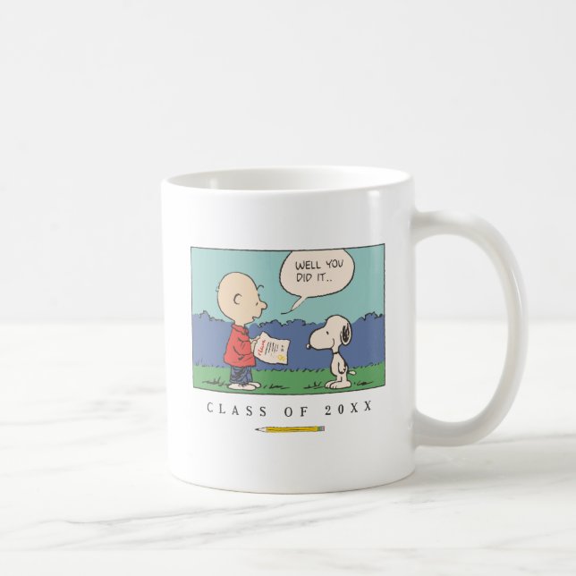 Mug Cachou Charlie Brown Snoopy Eh bien vous l'avez fa (Droite)