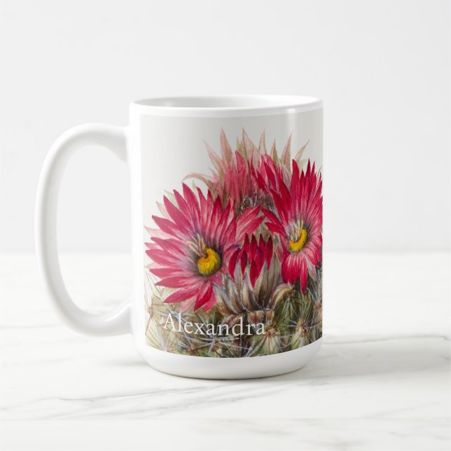 Mug Cactus à fleurs rouges du sud-ouest (Gauche)