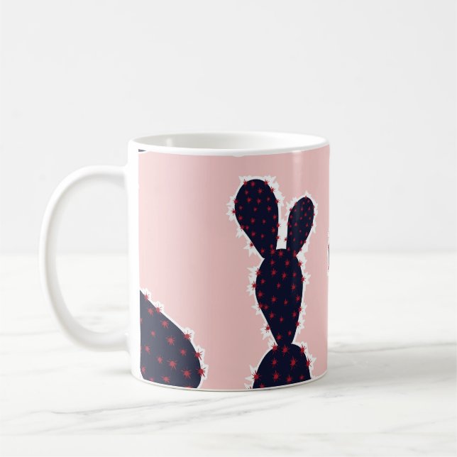 Mug Cactus Cuteness : Motifs pastel doux (Gauche)