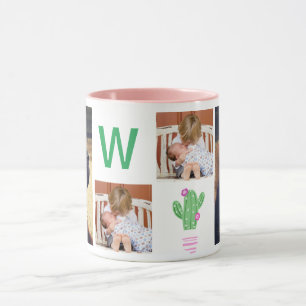 Mug Cactus et 4 Photos de Famille