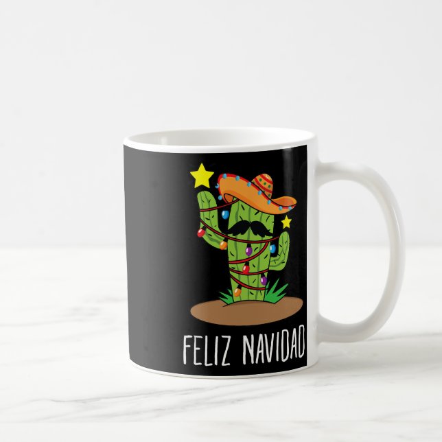 Mug Cactus Feliz Navidad - Arbre Mexicain de Noël en J (Droite)
