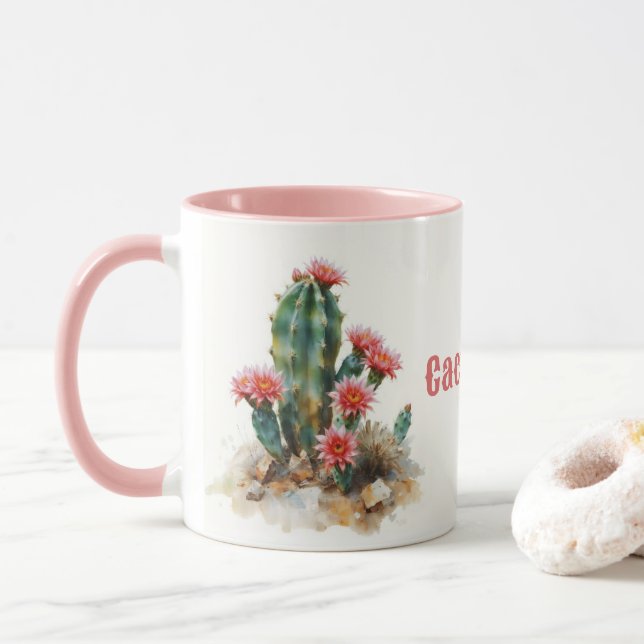 Mug Cactus Fleurissant (Avec donut)