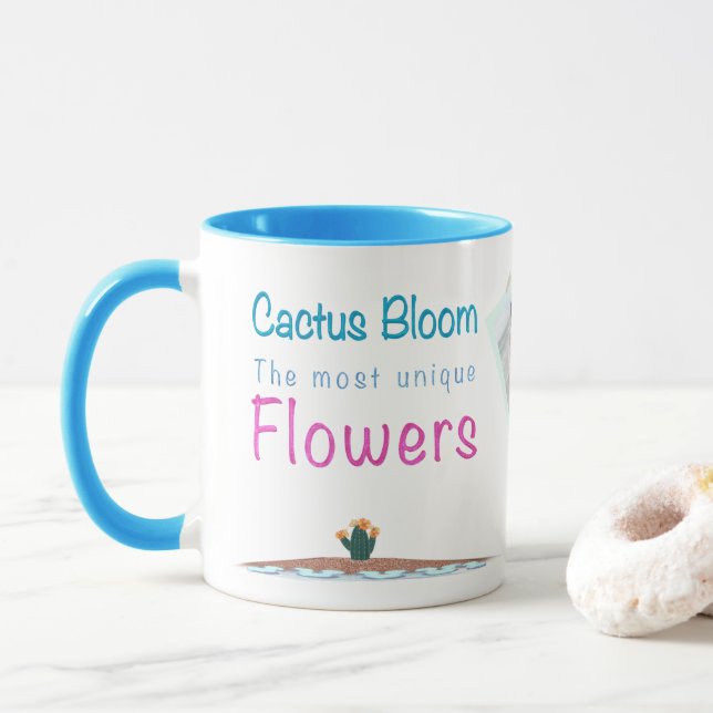Mug Cactus Fleurit Les Fleurs Les Plus Uniques (Avec donut)