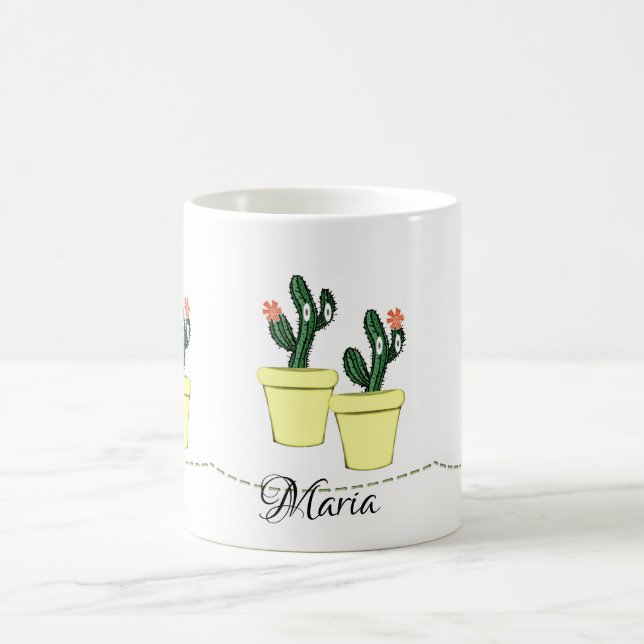 Mug Cactus Floral Jaune (Centre)