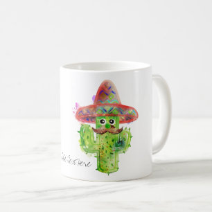 Mug Cactus Man Mustache Casquette Fiesta Ajouter un te