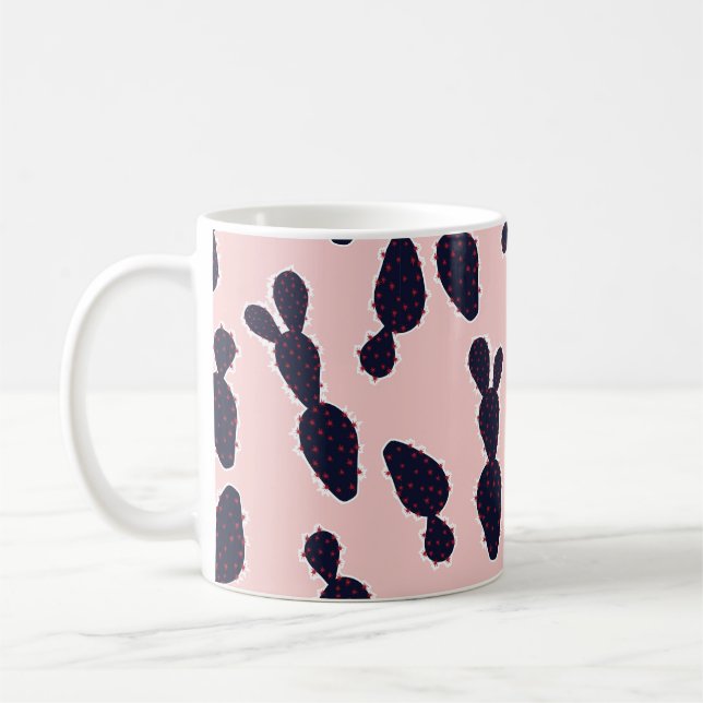 Mug Cactus mignon douce humeur et ton motif,  (Gauche)