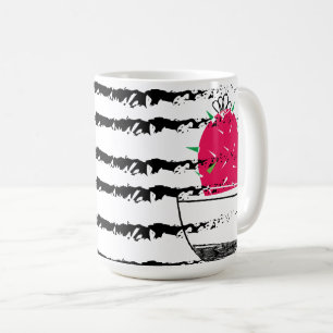 Mug Cactus rose monogramme rayé