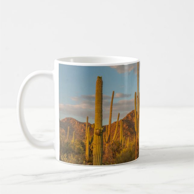 Mug Cactus saguaro au coucher du soleil, Arizona (Gauche)