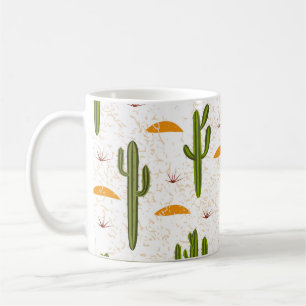 Mug Cactus Sand : motif transparent de style mexicain.